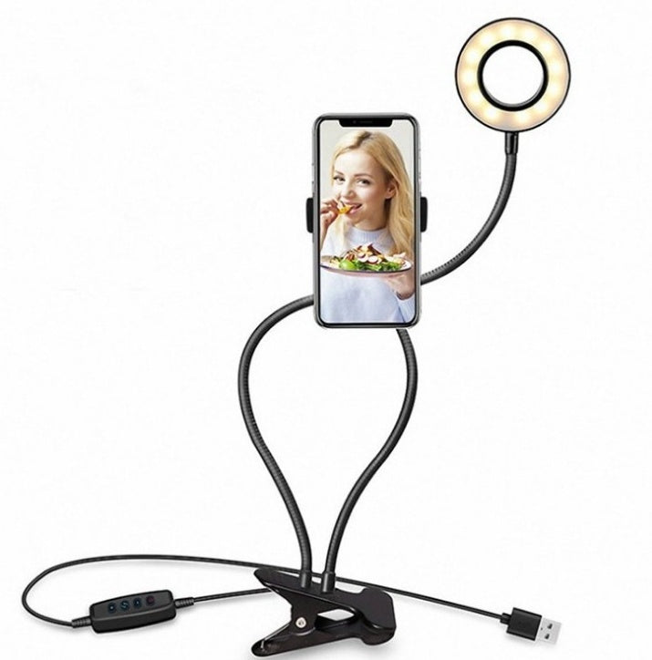 
                  
                    LED Selfie Ring Light for Live Adjustable Makeup Light-8cm Stand
                  
                