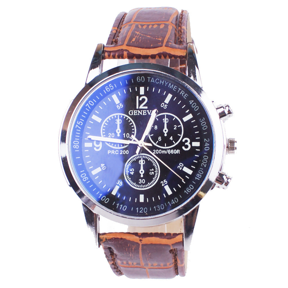 Men's watch fashion Blue light glass wrist watch