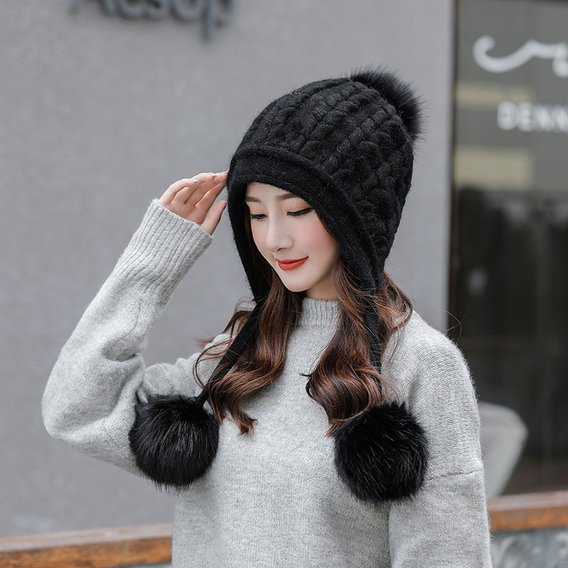 New Hat Women Winter Fashion Knitted Hat Cute and Warm