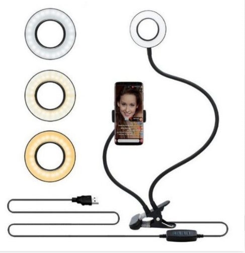 
                  
                    LED Selfie Ring Light for Live Adjustable Makeup Light-8cm Stand
                  
                