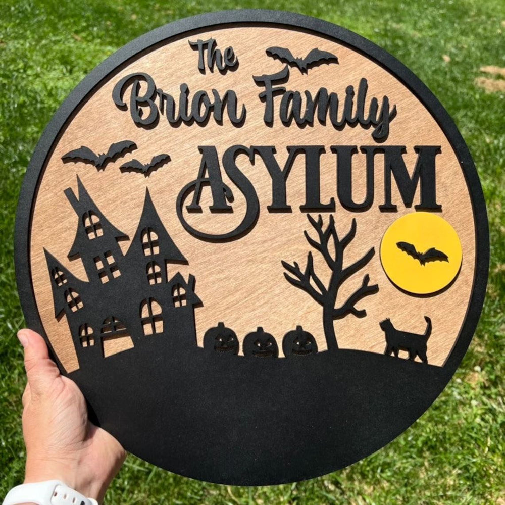 7 - Home Personalized Halloween Home Decor