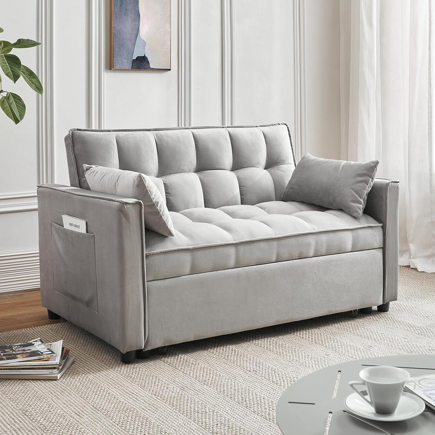 Sleeper Sofa Bed - 3 in 1 Convertible Sofa for Living Room